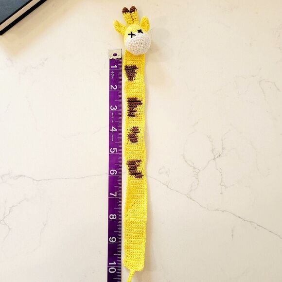 Giraffe Handmade Crochet Bookmark Funny Book Lover Unique Gift - Picture 8 of 10